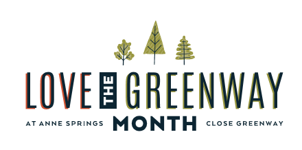 alt=Logo of Love the Greenway Month at Anne Springs Close Grenway