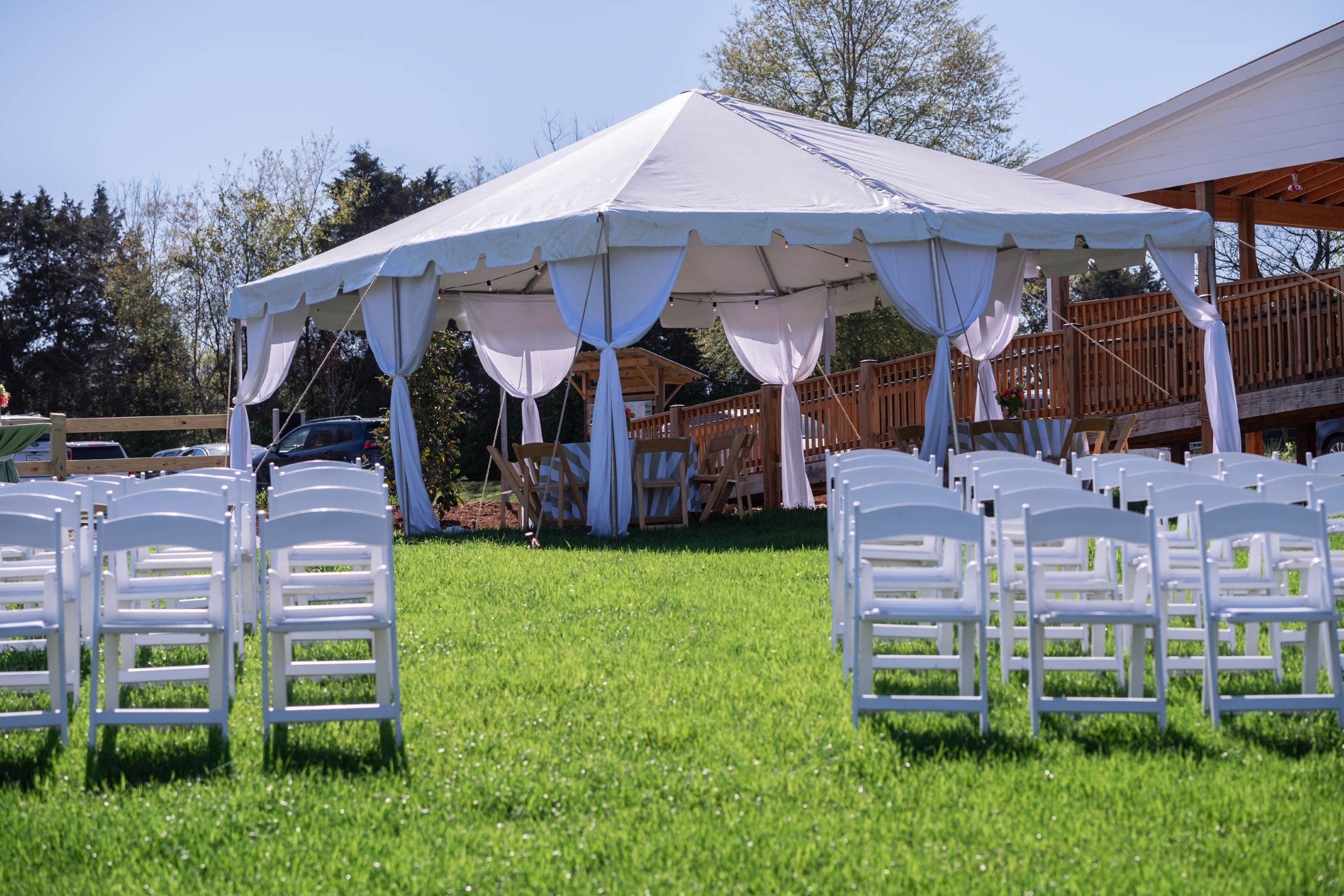 Wedding at Horse Stables at Anne Springs Close Greenway