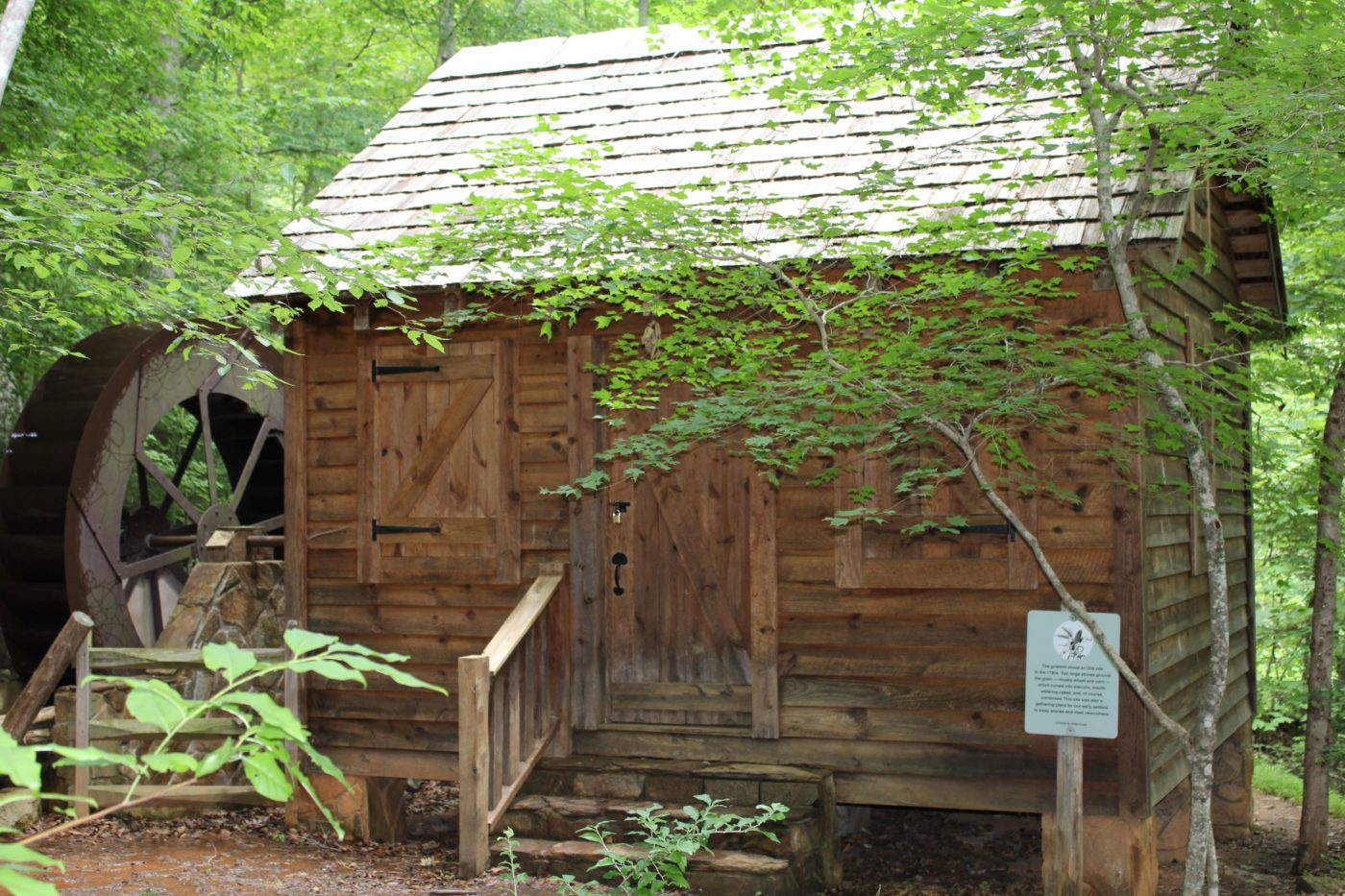 Photo of the Historic Grist Mill at the Anne Springs Close Greenway