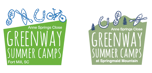 alt=2 logos of the Anne Springs Close Greenway Summer Camps