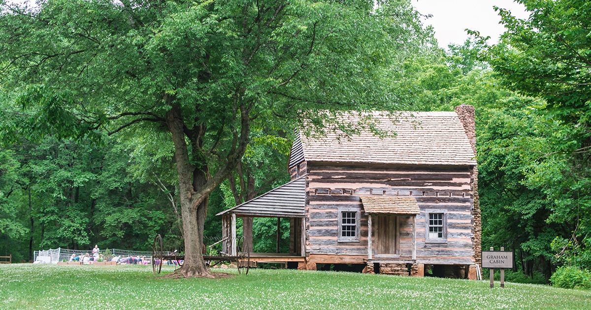 Historic Cabin at Anne Springs Close Greenway