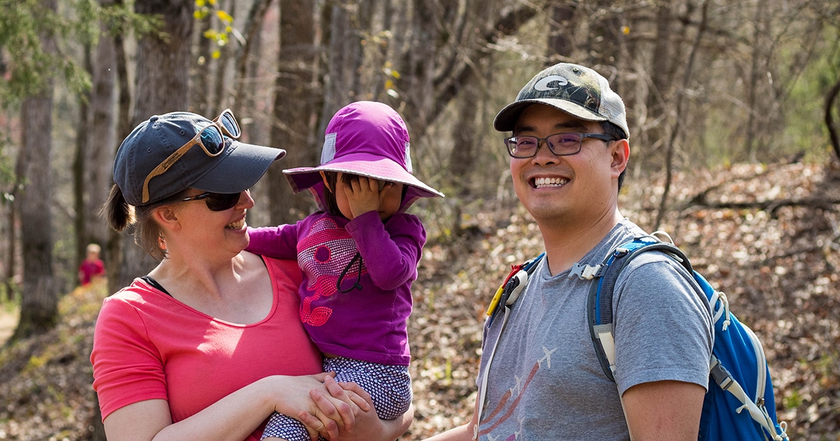Hiking Family