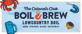 Logo of The Colonel's Club Boil and Brew Lowcountry Boil at the Anne Springs Close Greenway