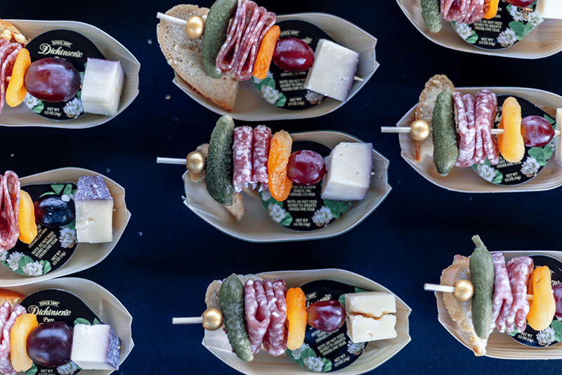 alt=Photo of sample dishes provided at the Taste of Fort Mill