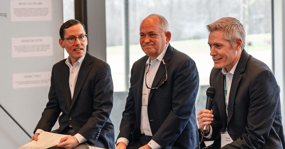 Financial Advisors serve as panelists to discuss legacy and estate giving at The Cardinal Society luncheon