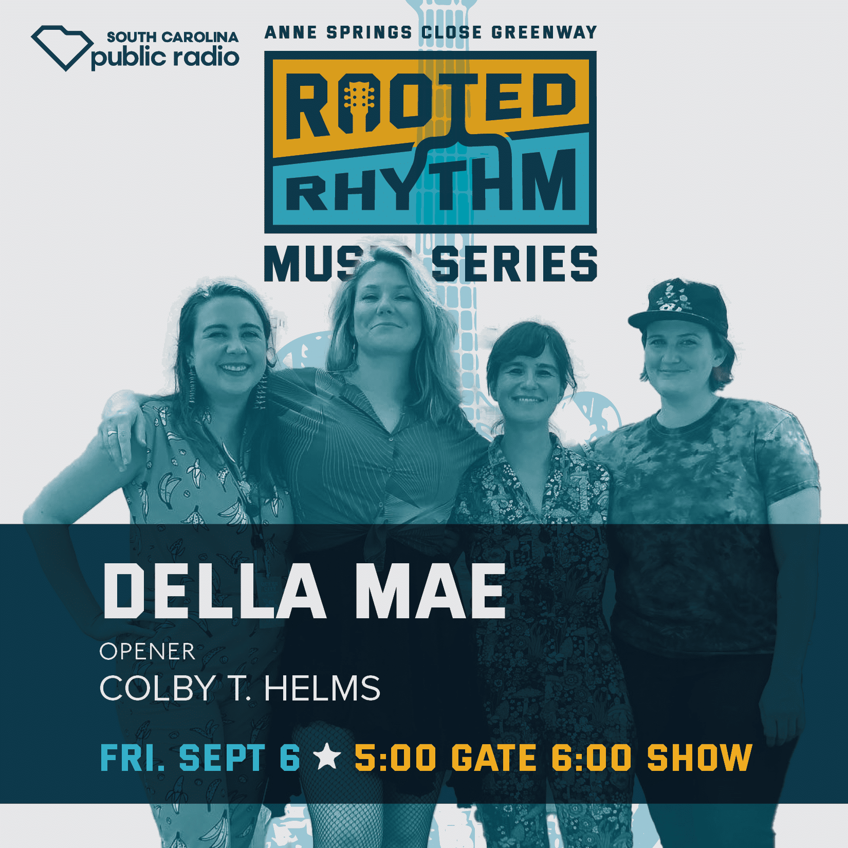 Rooted Rhythm Poster 2024 Della Mae