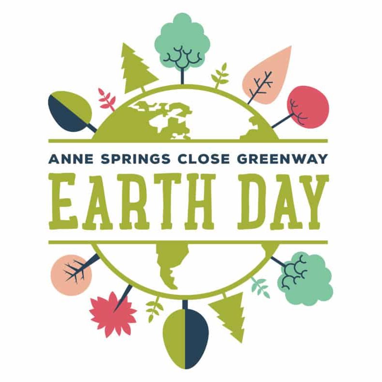 alt=Logo of Earth Day Celebration at the Anne Springs Close Greenway