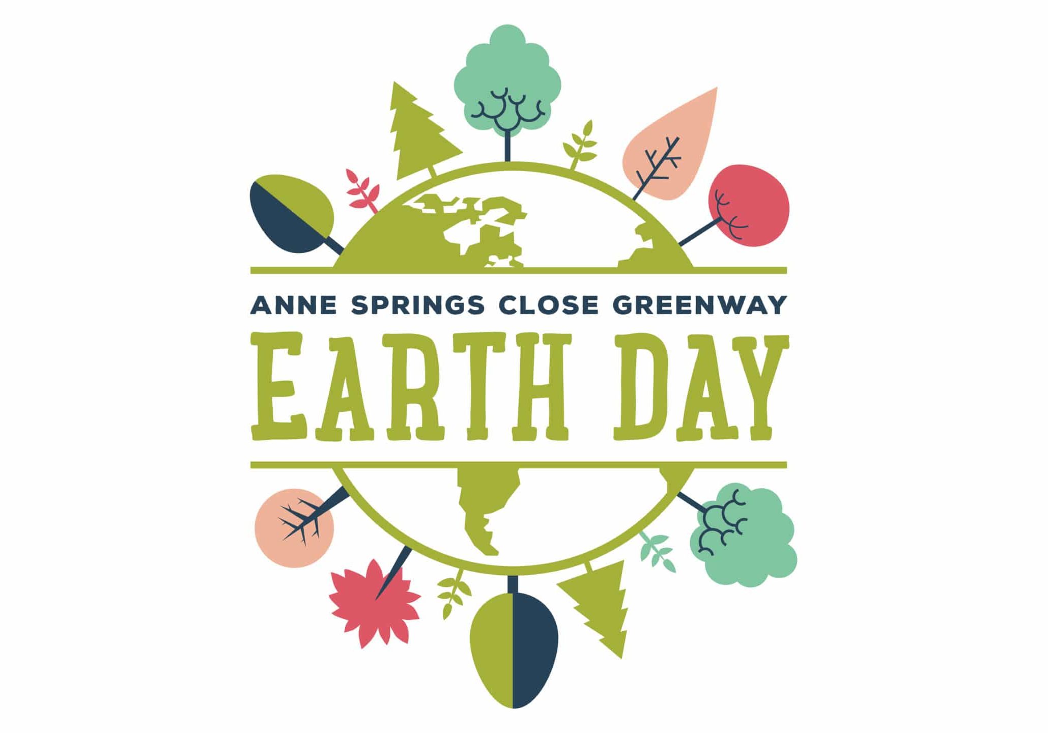 alt=Logo of Earth Day Celebration at the Anne Springs Close Greenway